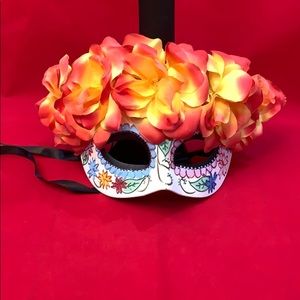 LAST ONE❗️Day of The Dead Mask with Flowers